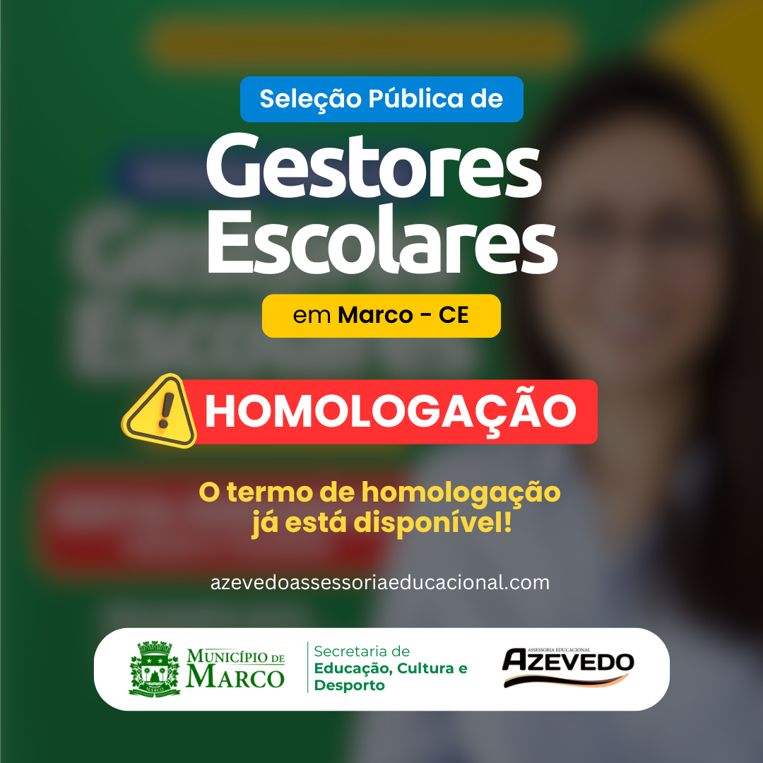 Seleção Pública de Gestores Escolares em Marco
