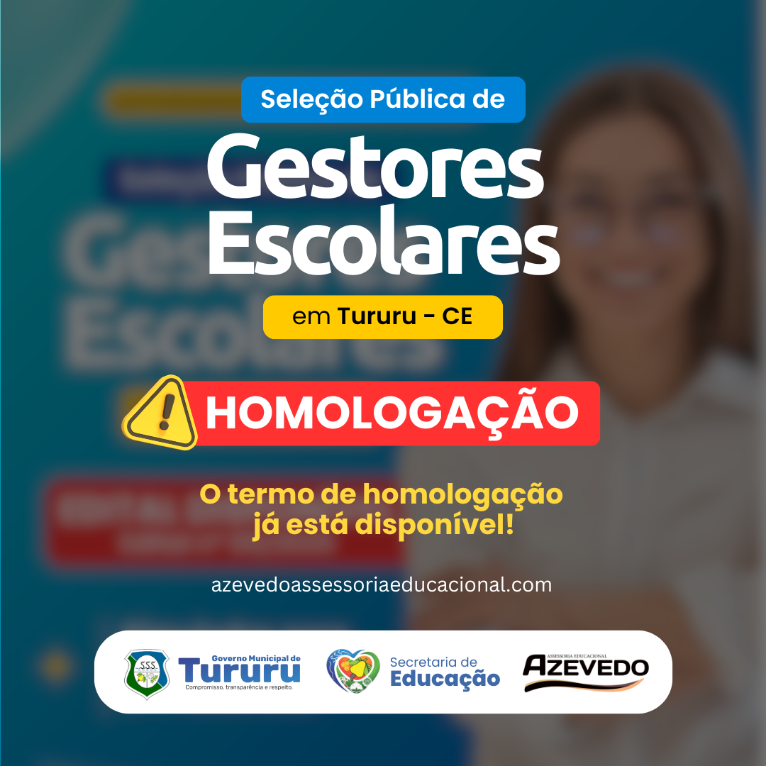 Seleção Pública de Gestores Escolares em Tururu